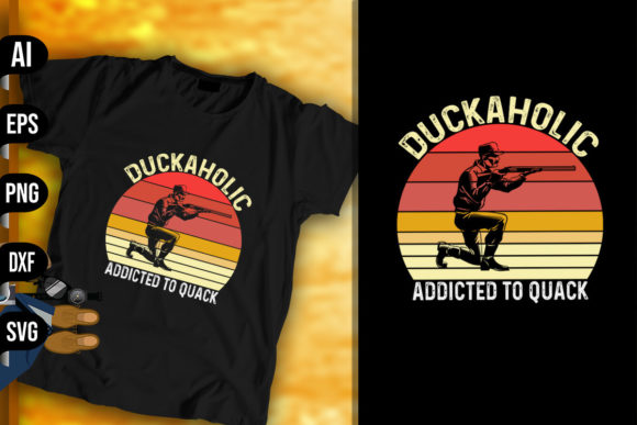 Duckaholic Addicted to Quack - Retro