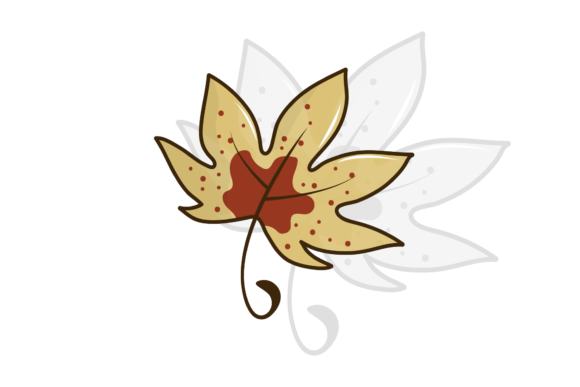 Fall Nice Retro Color Leaves Art