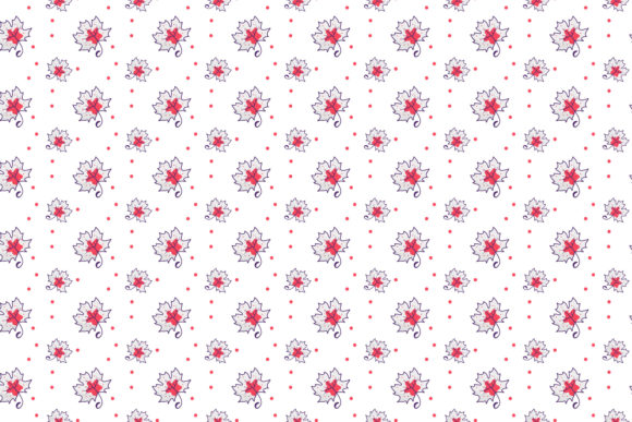 Fall Retro Color Foliage Pattern