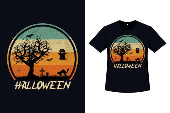Halloween Stylish Retro Color T-shirt