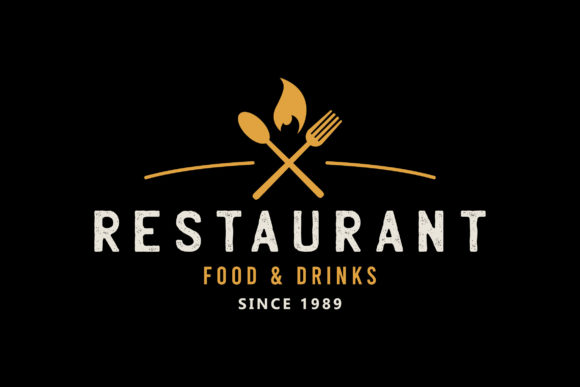 Restaurant Retro Logo Design Premium