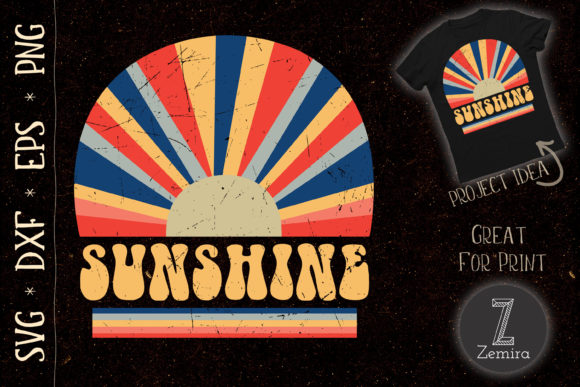 Retro 70s Style Hippie Sunshine