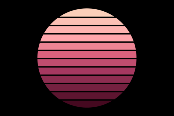 Retro Sunset Circle 49