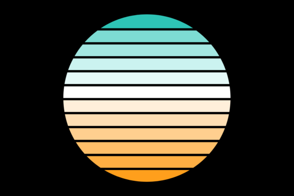 Retro Sunset Circle 63