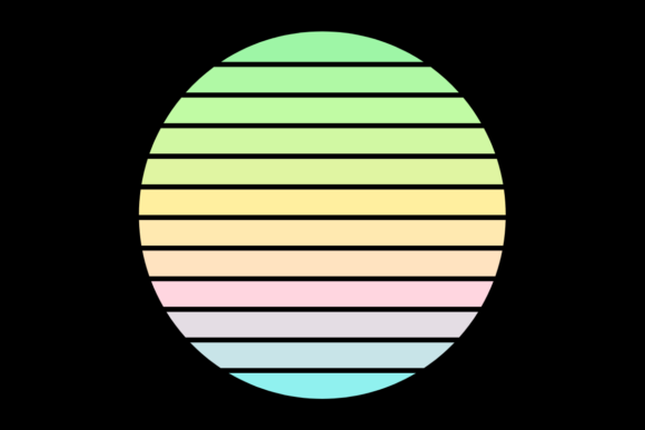 Retro Sunset Circle 71