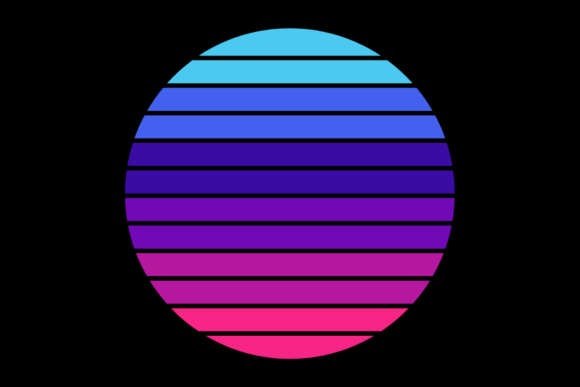 Retro Sunset Circle 79