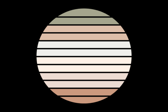 Retro Sunset Vintage Circle Design 27