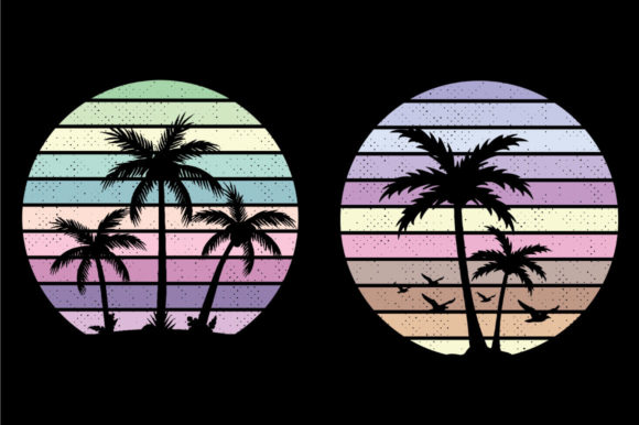 Retro Vintage Sunset Sublimation, Kdp